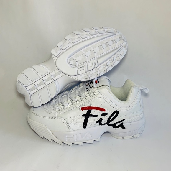 Fila Women's Disruptor Ii Sneaker, WhiteNavyRed NWT Fila Women's Disruptor Ii Sneaker, WhiteNavyRed NWT